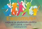 Erasmus+ Natječaj za studentsku mobilnost u svrhu studijskog boravka